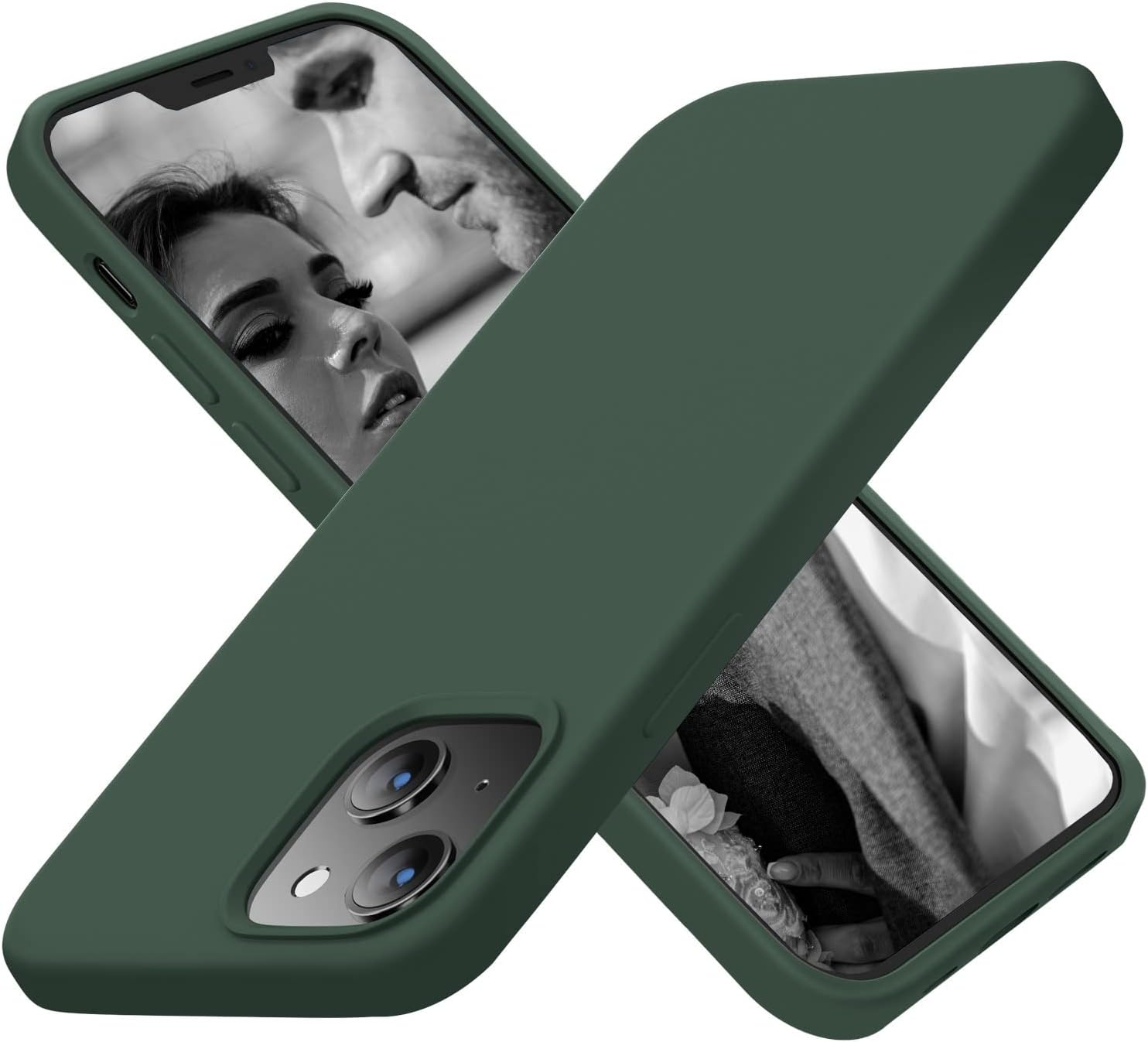 iPhone 13/14 Case, Ultra Slim Shockproof Protective Phone Case - Alpine Green