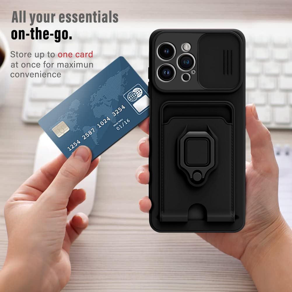 iPhone 15 Pro Shockproof Kickstand Silicone Protective Case - Image 5
