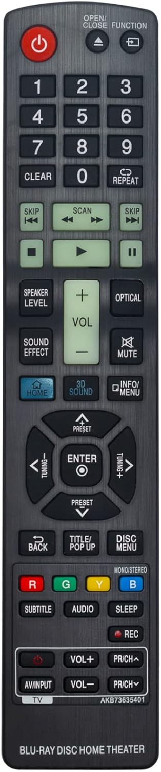 New AKB73635401 Replacement Remote Control sub AKB73635402 fit for LG Blu-ray