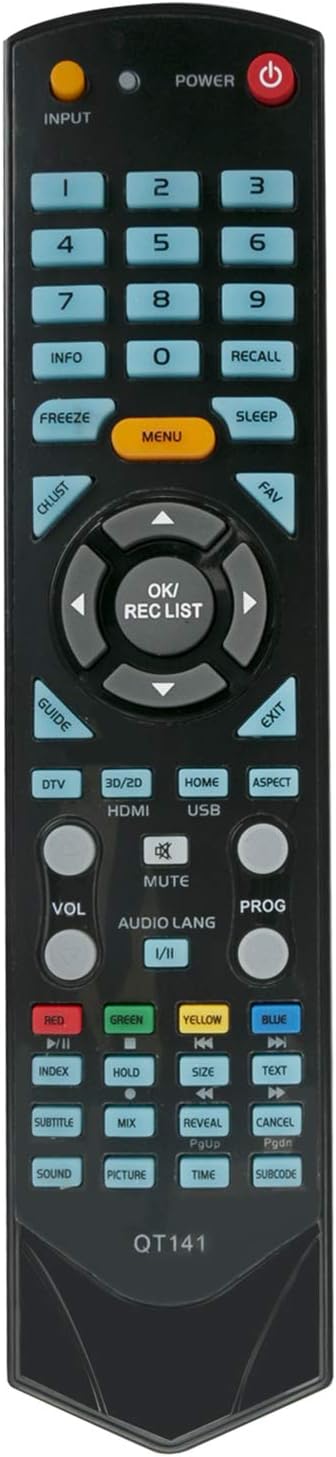 New QT141 Replacement Remote Control sub QT143 for Soniq FullHD LED TV