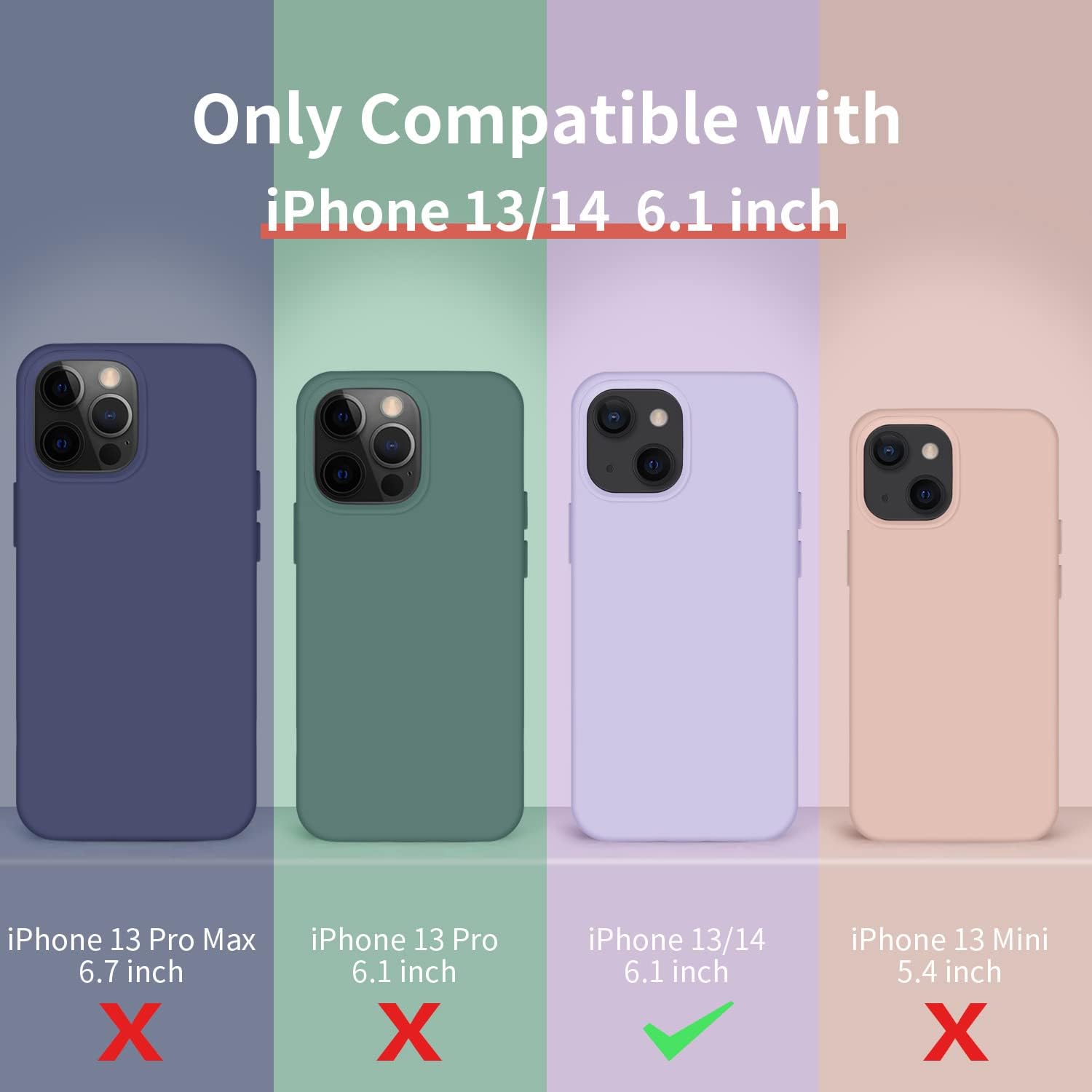 iPhone 13/14 Case, Ultra Slim Shockproof Protective Phone Case - Alpine Green - Image 3