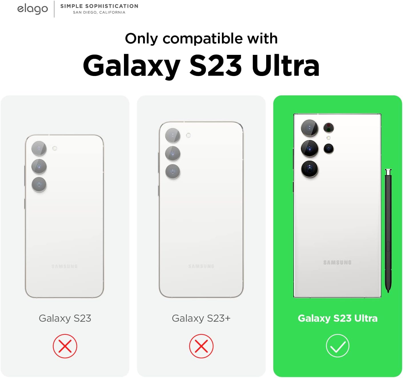 Hybrid Clear Case Compatible with Samsung Galaxy S23 Ultra - TPU - Image 3