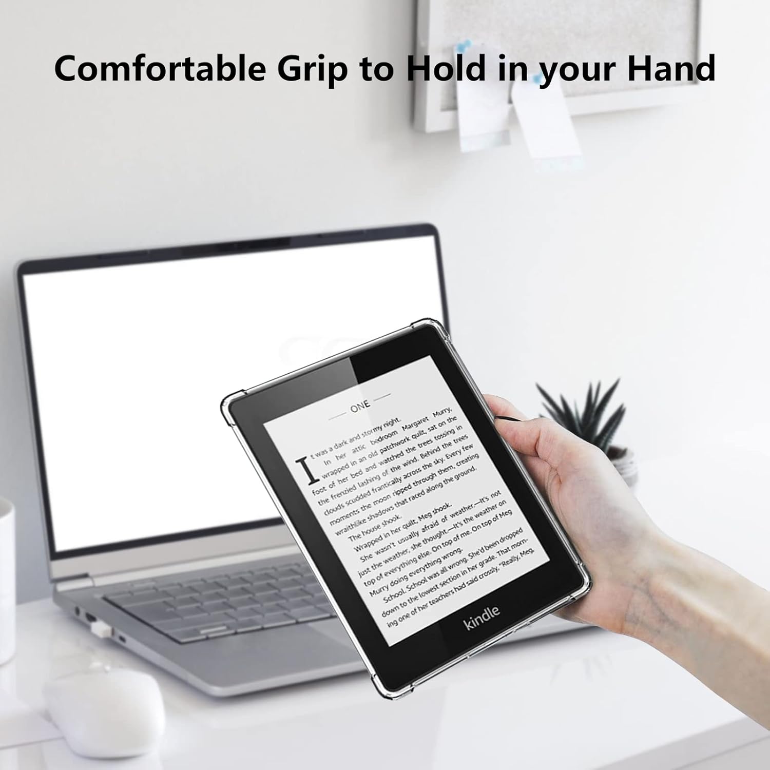 6'' All-New Kindle Clear Case with Tempered Glass Screen Protector - Image 6