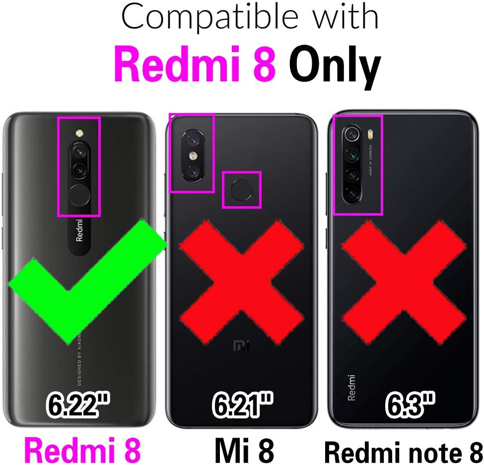For Xiaomi Redmi 8A Kickstand Hard Rugged Case w Tempered Glass Screen Protector - Image 2