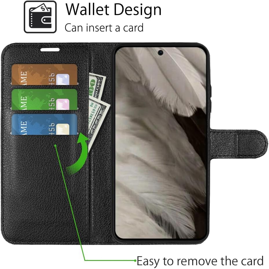 Google Pixel 8 Pro PU Leather Flip Cover Premium Magnetic Wallet Card Phone Case - Image 6