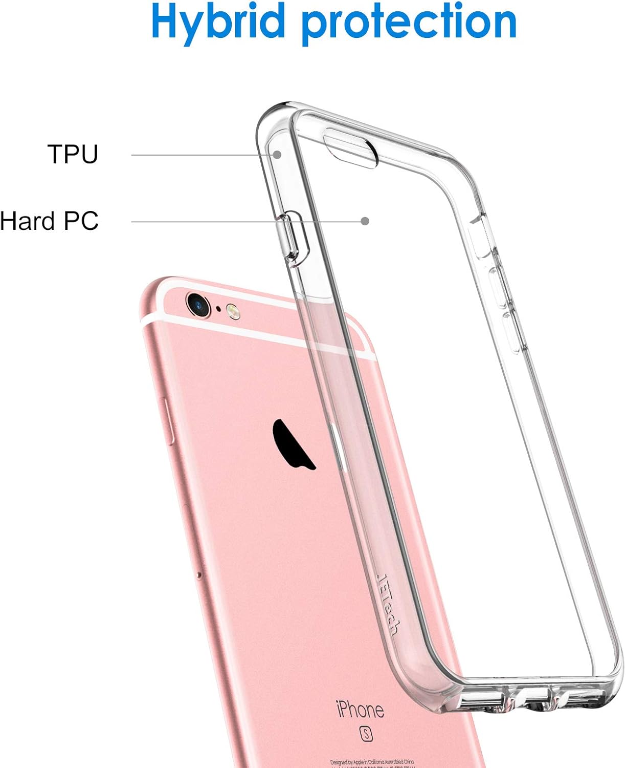 For iPhone 6 Plus/6s Plus 5.5-Inch, Shockproof Anti-Scratch Clear Back Case - Image 3
