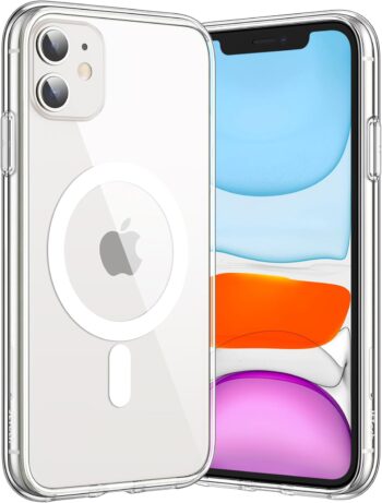 Magnetic Case for iPhone 11 6.1-Inch Compatible with MagSafe Wireless (Clear)