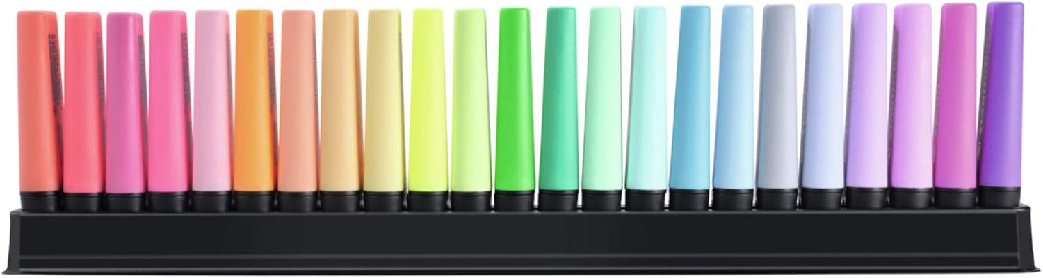 STABILO BOSS ORIGINAL - Deskset of 23 - 9 Fluorescent + 14 Pastel & Neon - Image 2