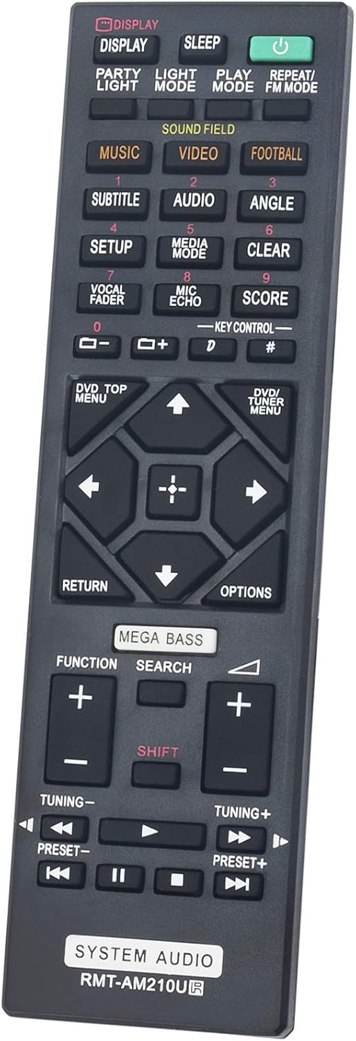 New RMT-AM210U Replacement Remote Control for Sony Home Audio System SHAKE-X30D - Image 3