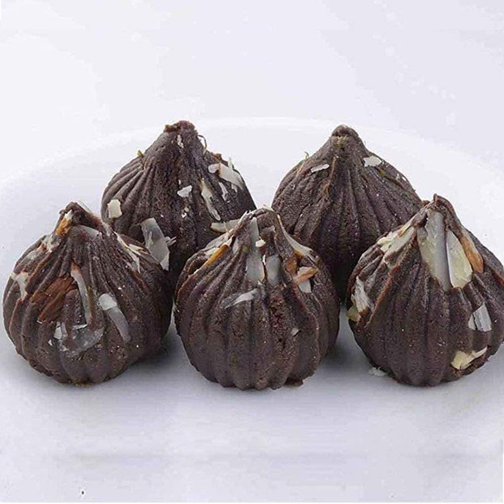 Silicone Modak Mould Modak Shape 15 in 1 Chocolate Mould| Silicon Brown - Image 3