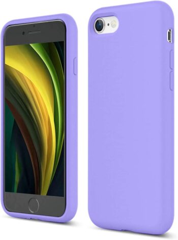 Nano Shockproof Silicone Case Compatible w Apple iPhone SE 2022/SE 2020 - Purple