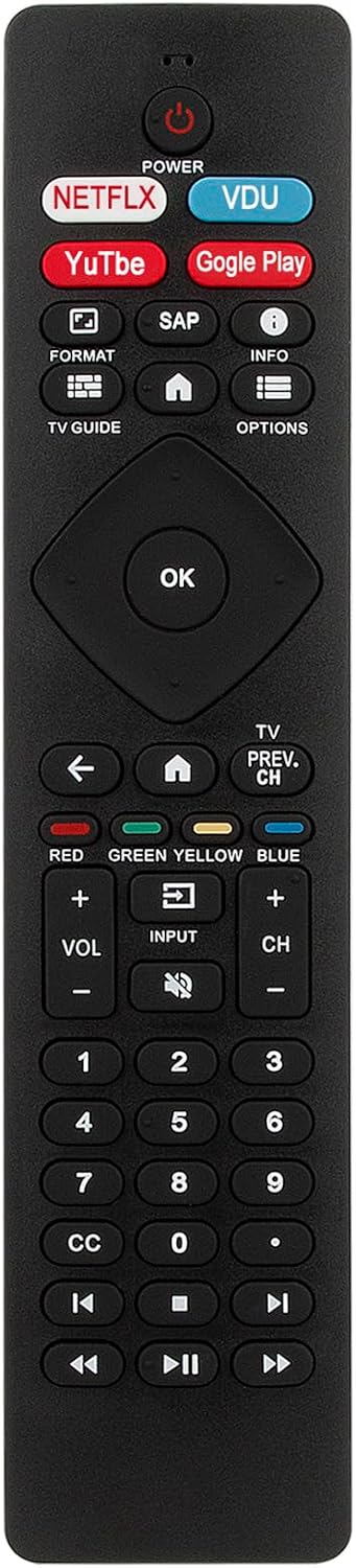 NH800UP IR Remote Replacement for Philips 5704 Series 5604 Series 5700 Series