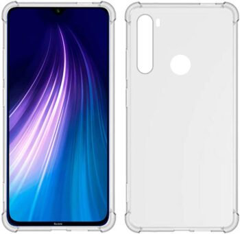 For Xiaomi Redmi Note 8 Clear TPU Four Corners Soft Transparent Case
