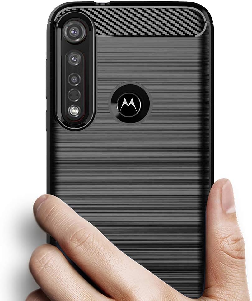 Moto G8 Plus Slim Thin Soft TPU Case w Tempered Glass Screen Protector - Image 4