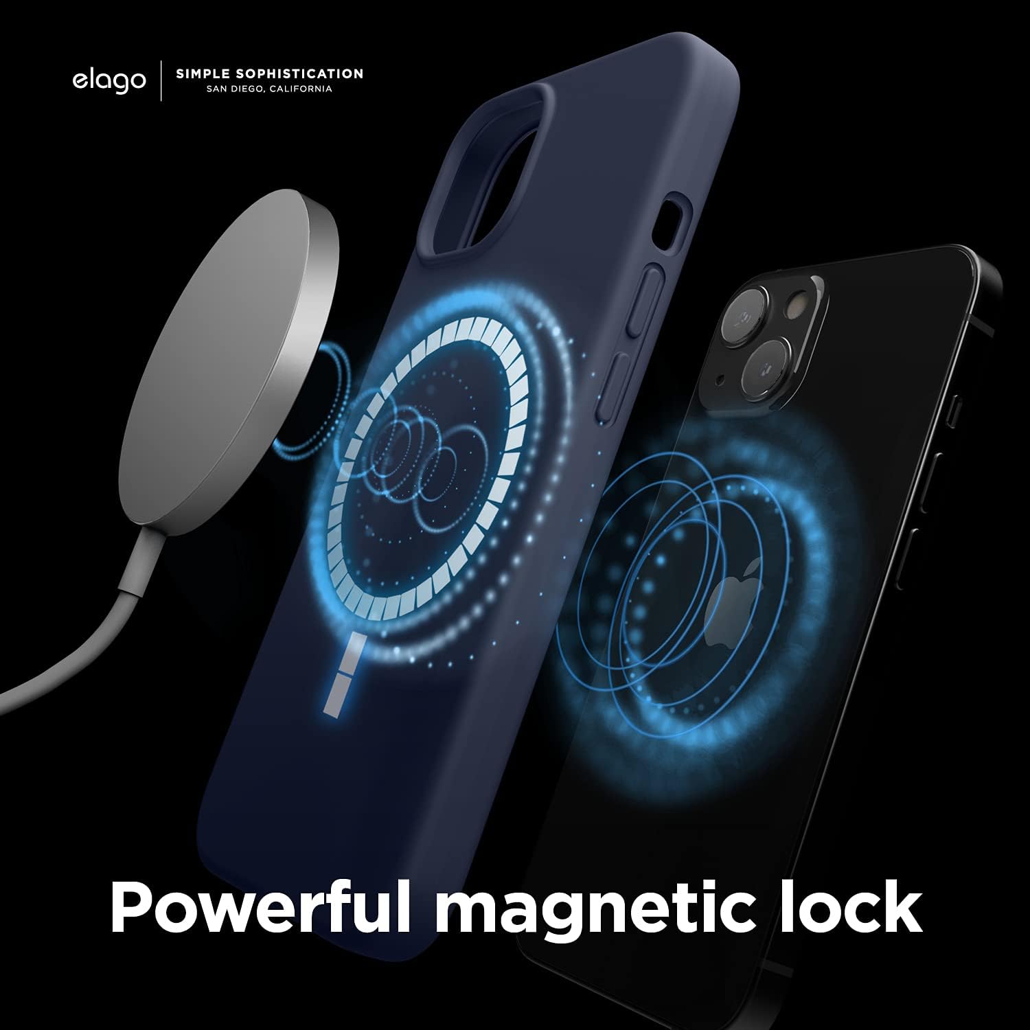 Premium Silicone Magnetic Silicone Case Compatible with iPhone 13 (6.1") - Image 5