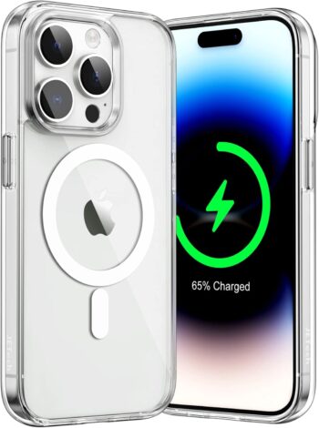 Magnetic Case for iPhone 14 Pro Max 6.7-inch Compatible with MagSafe (Clear)