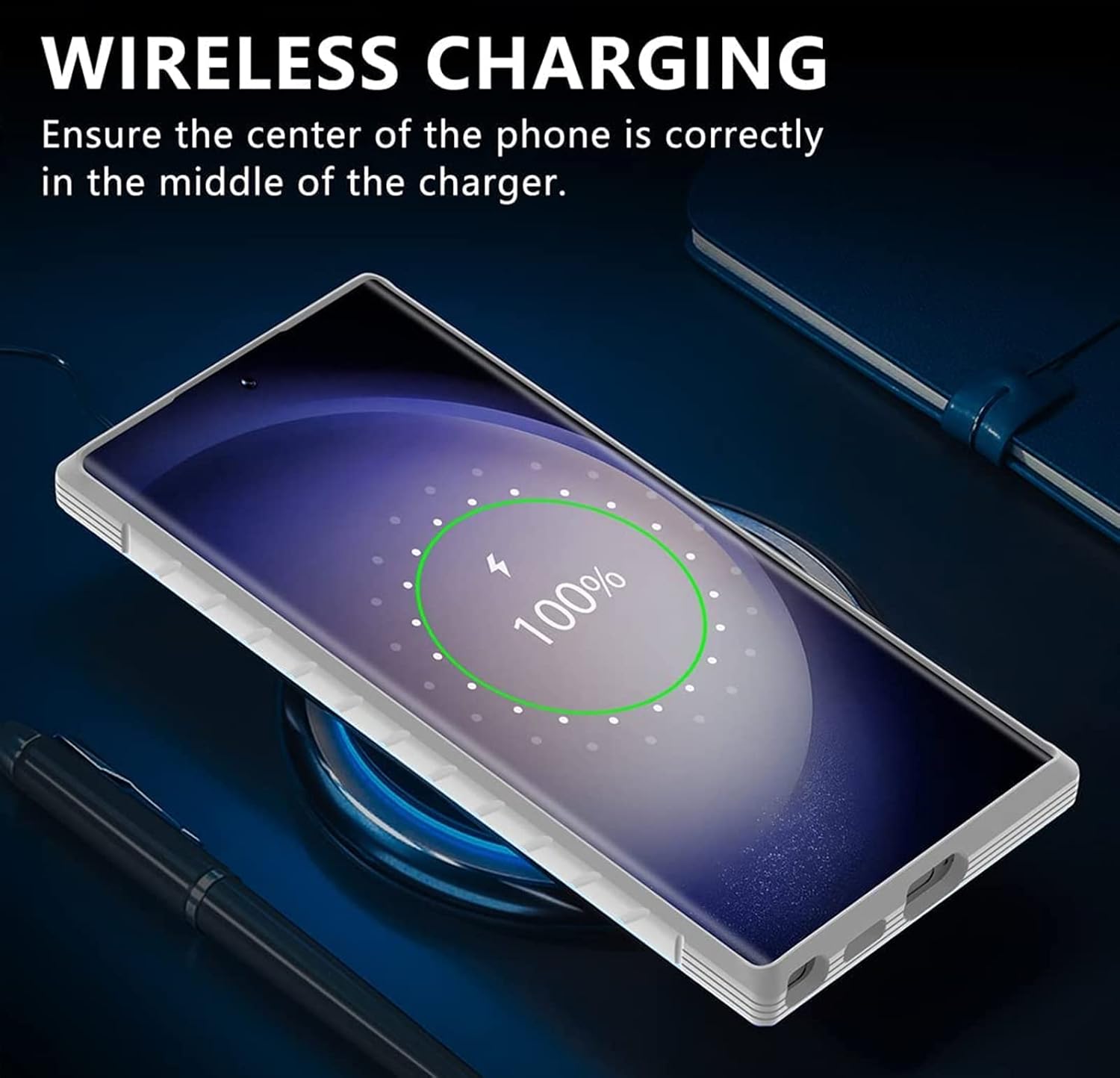 Case for Samsung Galaxy S22 Ultra, Heavy Duty Shockproof Slim Case - Iridescent - Image 6
