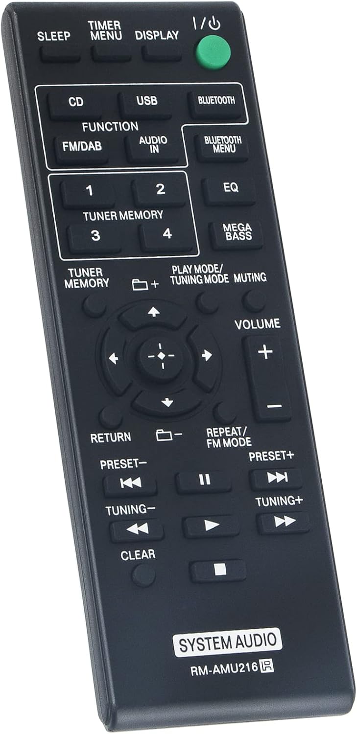 New RM-AMU216 RMAMU216 Replacement Remote Control fit for Sony Home Audio System - Image 2