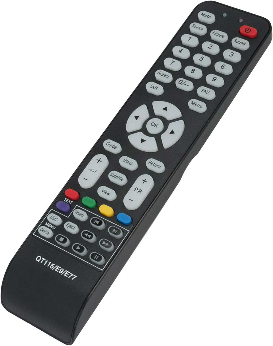 QT115 QTE9 QTE77 Remote Control Compatible with Soniq HD LCD IDTV QSL326T - Image 3