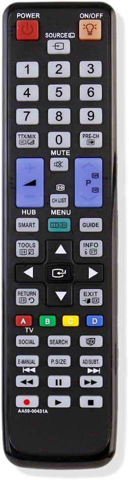 New AA59-00431A Remote fit for Samsung TV PS51D8000 PS51D8000FM PS51D8000FMXXY