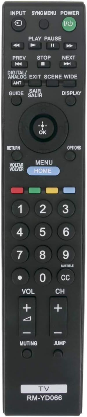 Replaced RMYD066 RM-YD066 Remote Control fit for Sony KDL40W4500 KDL46W4500