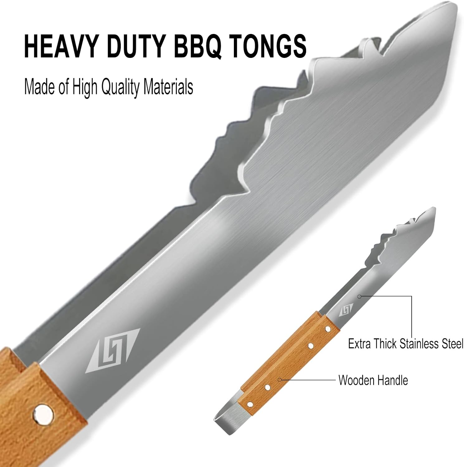 Funy BBQ Grill Tongs,Personalized Barbecue Accessories,17 Inch Long BBQ Tools - Image 2