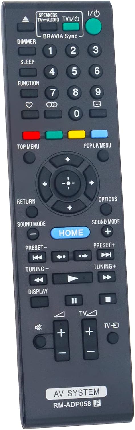 New RM-ADP058 RMADP058 Replacement Remote Control fit for Sony Blu-ray Disc DVD - Image 2