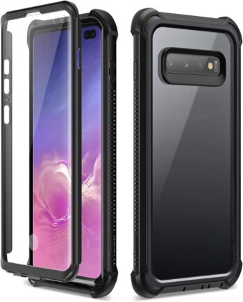 For Samsung Galaxy S10 Full Body Protection Shockproof Bumper Case - Black