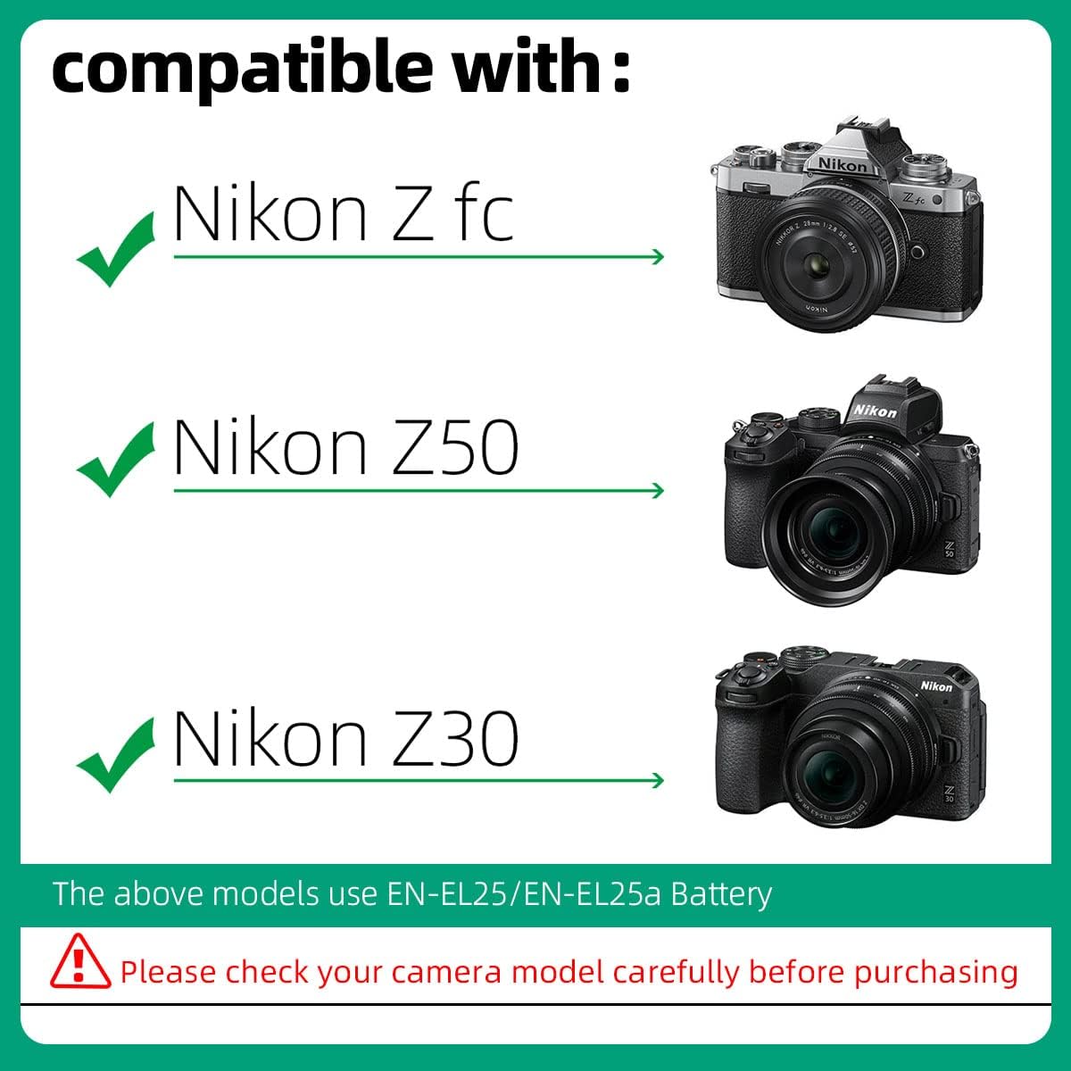 EP-5G DC Coupler Power Connector EN-EL25 ENEL25 EN-EL25a ENEL25a Dummy Battery - Image 4