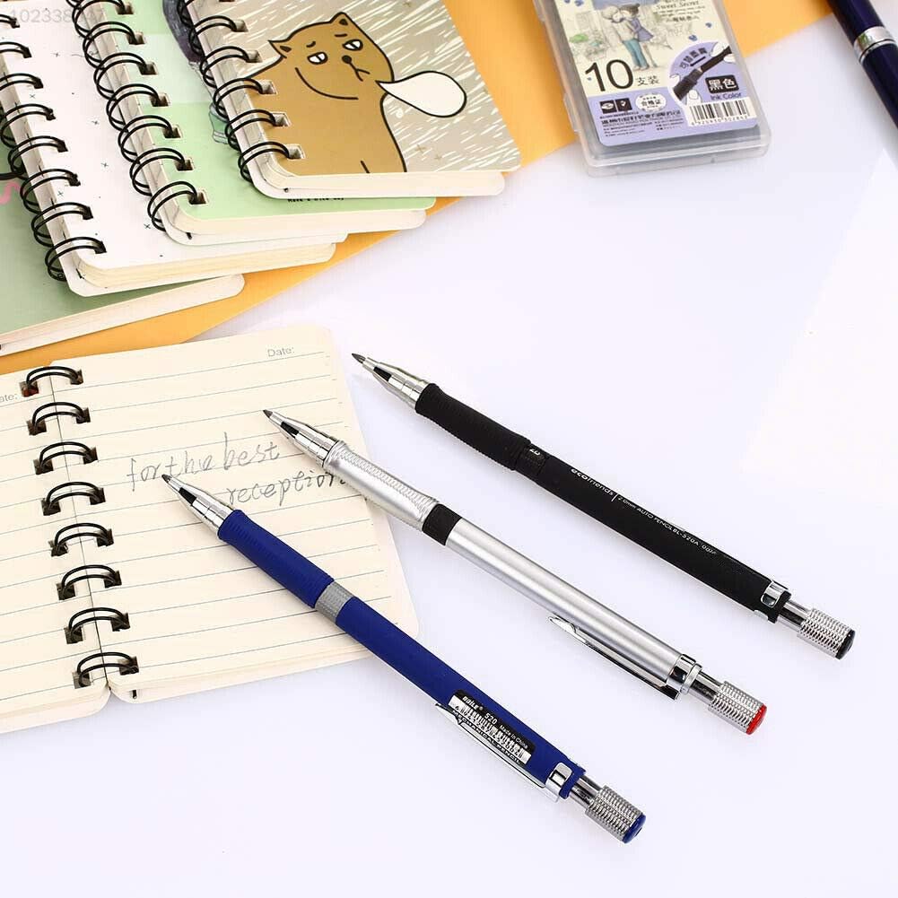 2.0 mm Mechanical Pencil Set with 3 Pieces Pencils, 4 Cases Lead Refills - Image 6