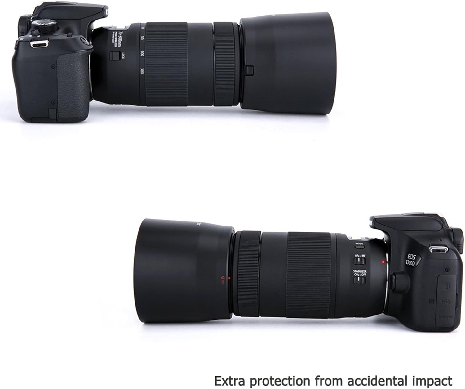 Reversible Lens Hood Shade Bayonet for Canon RF 100-400mm F5.6-8 IS - Image 6