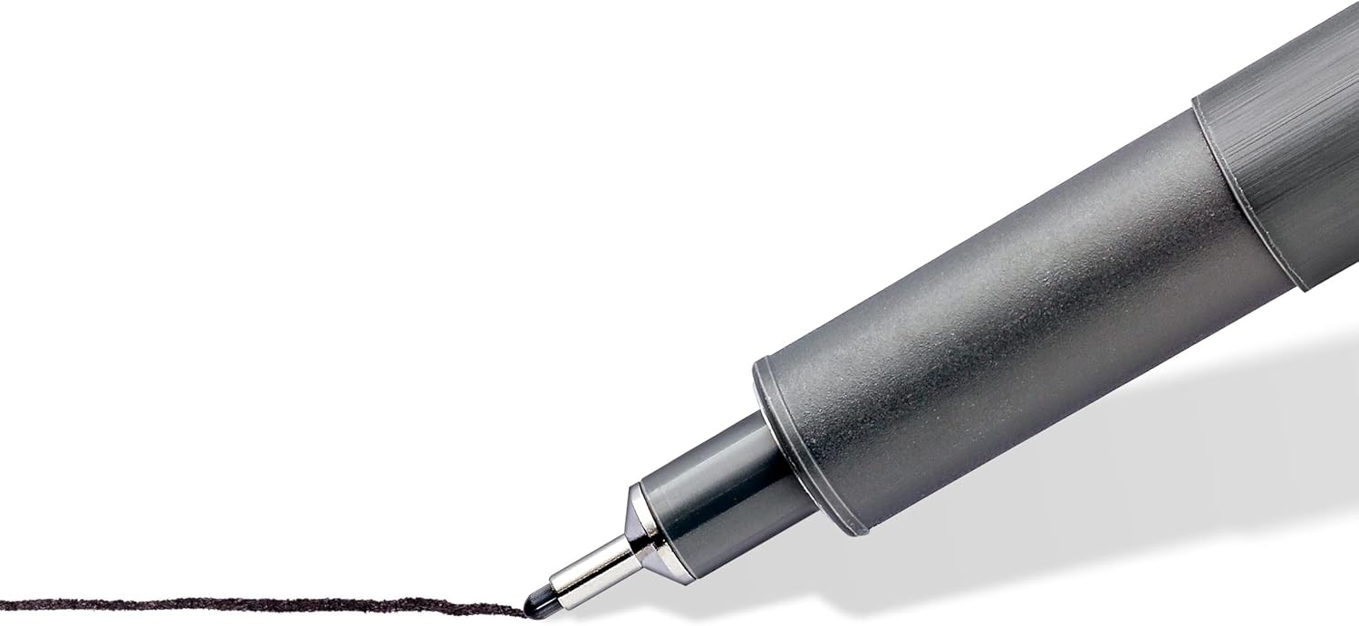 Staedtler Waterfast Fadeproof Fineliner Pigment Liner, Wallet of 8, (308 SB8) - Image 4