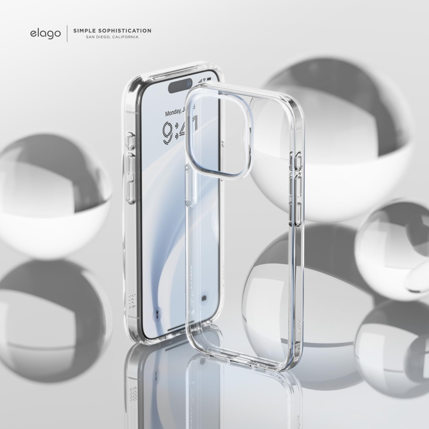 Hybrid Clear Case Compatible with iPhone 15 Pro, Military Grade Drop Protection - Image 9