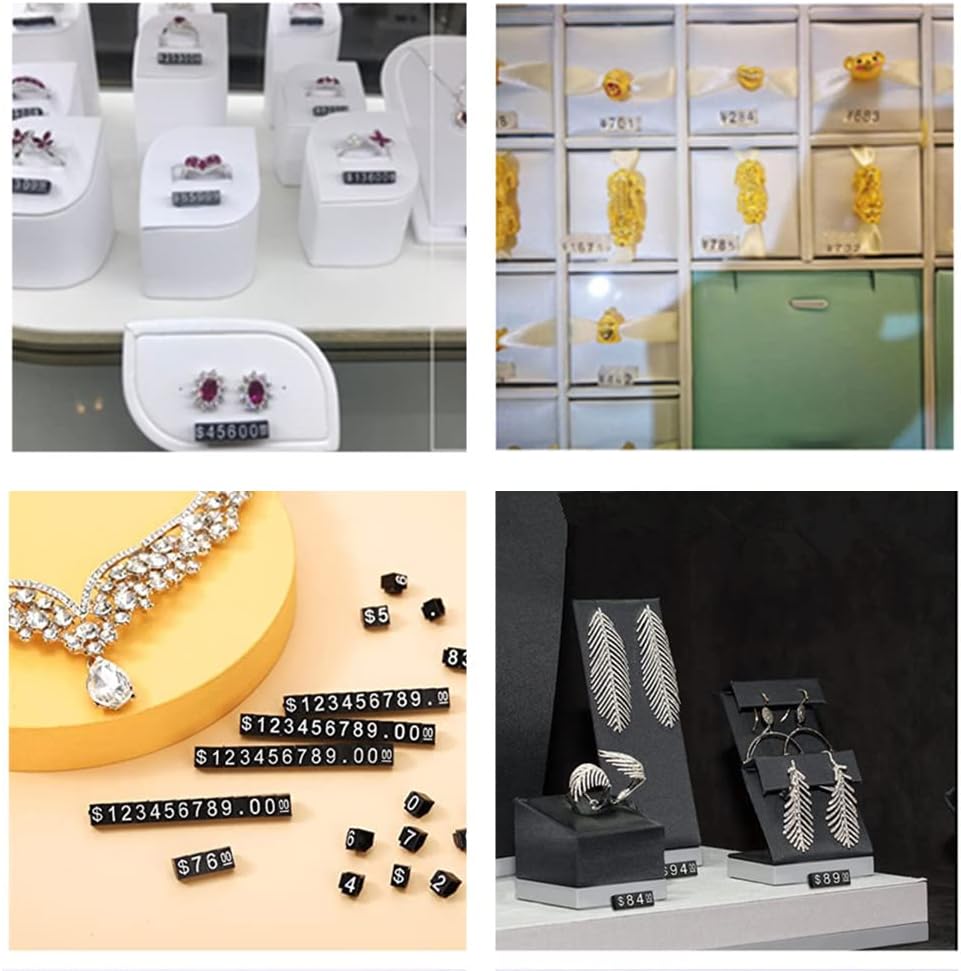 10 Sets Price Display Cube Adjustable Price Tag,Adjustable Removable Mini Cube - Image 4