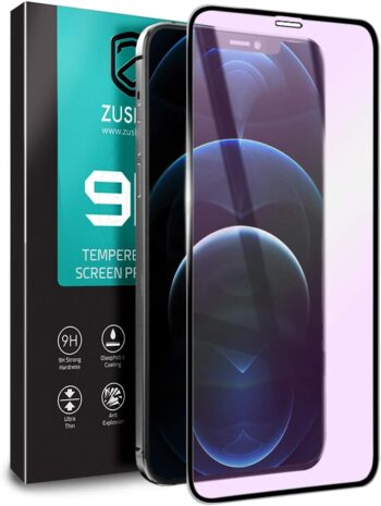 Anti-Blue Light Tempered Glass Screen Protector for Apple-iPhone 12 Pro Max 6.7"