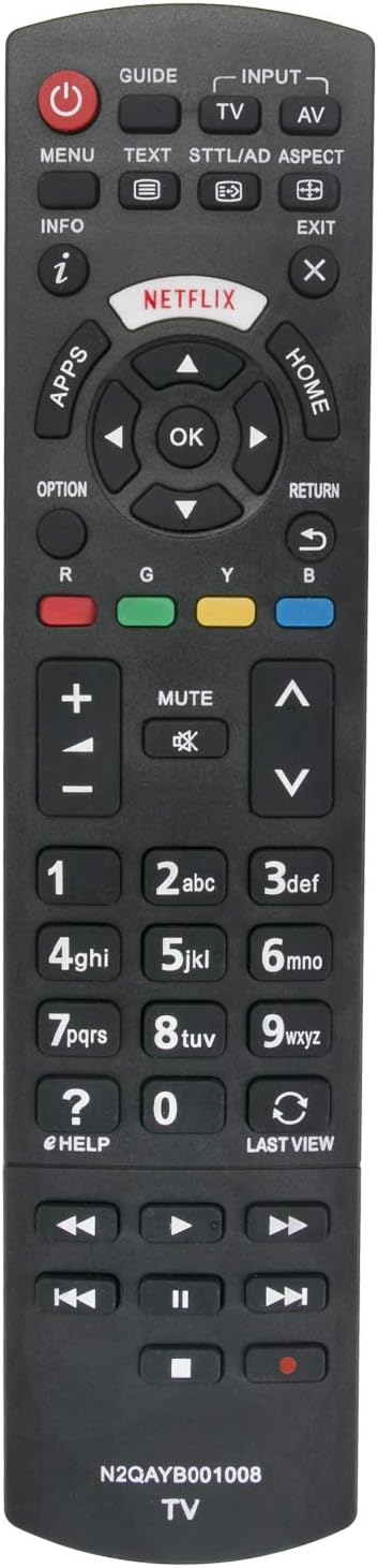 Replacement Remote Control fit for Panasonic Viera LED TV TH-40CS61