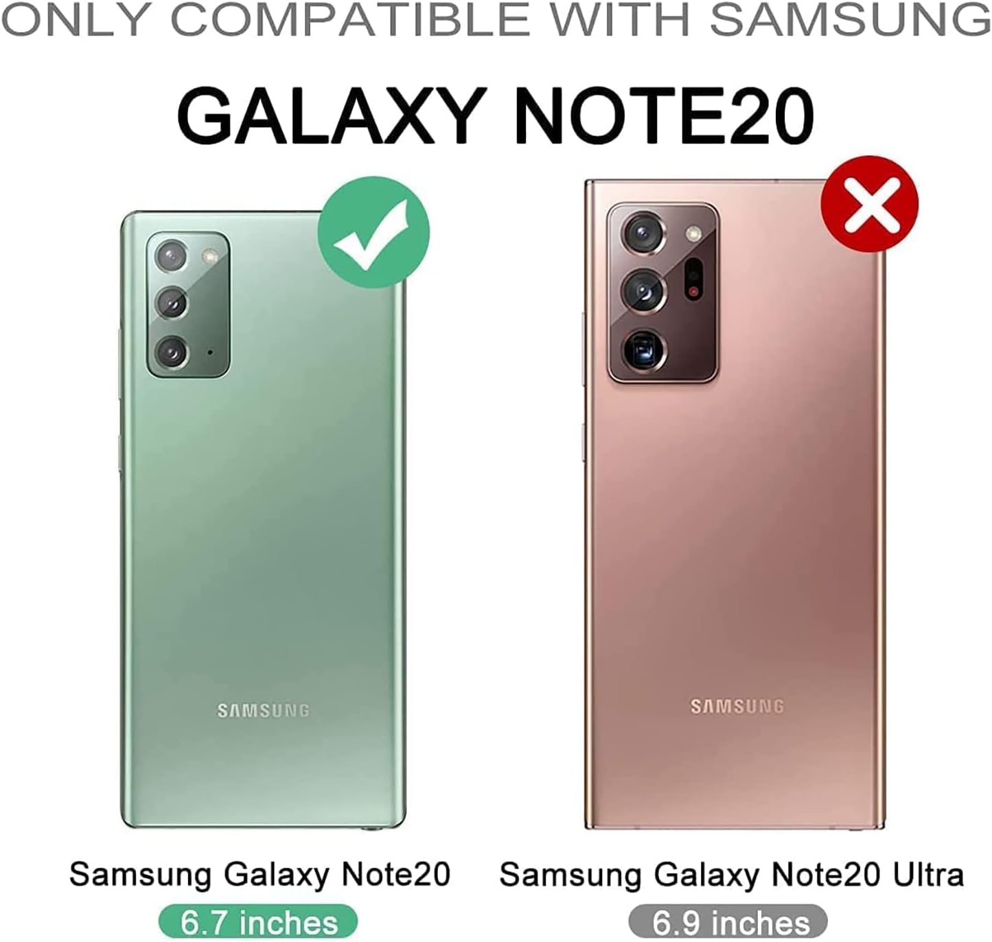 Samsung Note 20, Built in Screen Protector and Kickstand Heavy Duty Case - Blue - Image 2