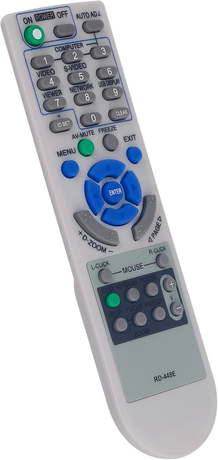 RD448E Replacement Remote Control for NEC Portable Projector M Series - Image 2