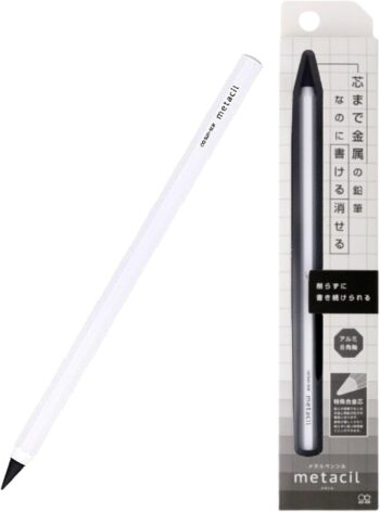 Sun-Star Stationery Metacil Metal Pencil, White S4541138