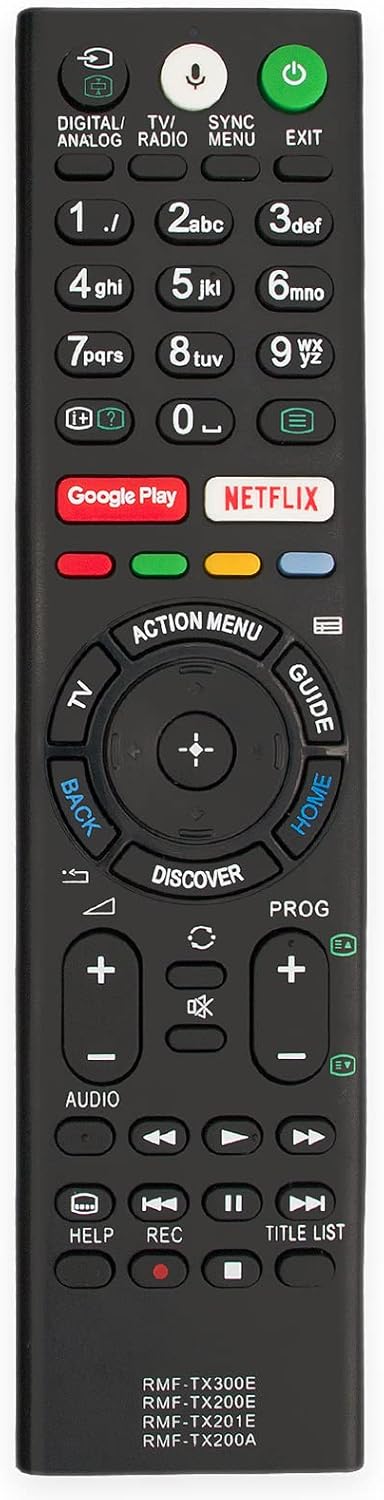 Replaced Voice Remote fit for Sony TV KD-55X9300E KD-65X9000E
