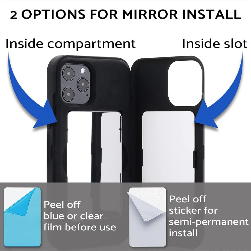 iPhone 12 Pro Max, Slim Protective Shockproof Wallet Flip Slot Case - Black - Image 4