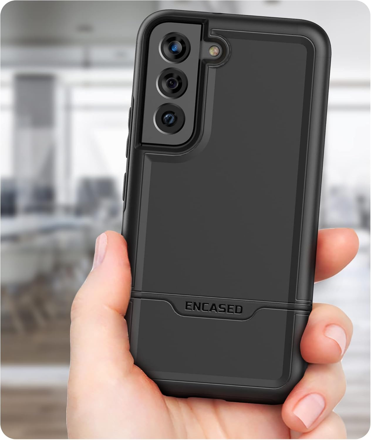 For Samsung Galaxy S22 Case, Shockproof Protective Phone Case - Black - Image 6