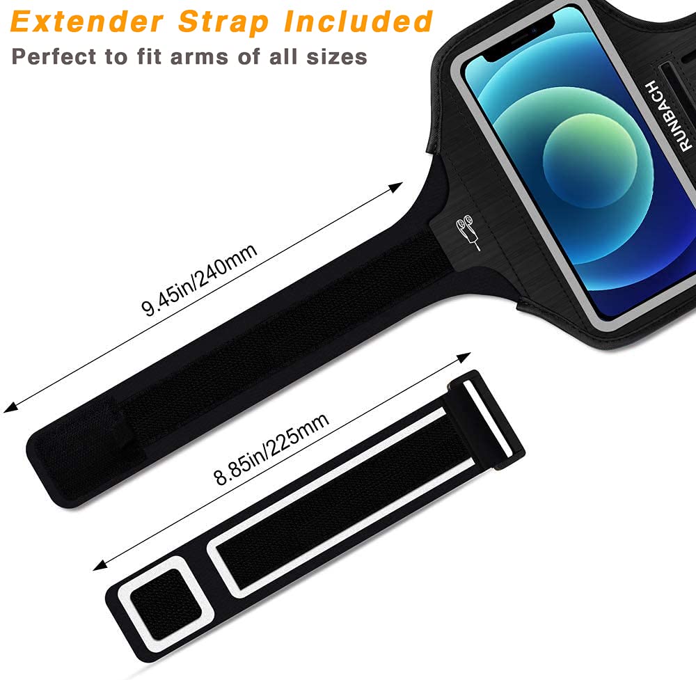 Armband for iPhone Sweatproof Running Exercise Gym Bag with Card Slot - Image 2