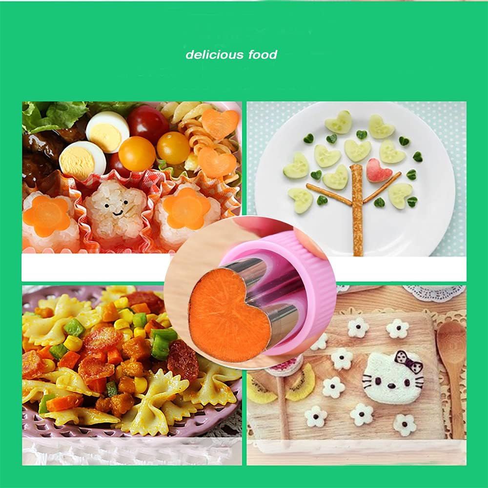 12 Pieces Vegetable Cutter Shapes Set,Mini Sizes Cookie Cutters Set Fruit Cookie - Image 4