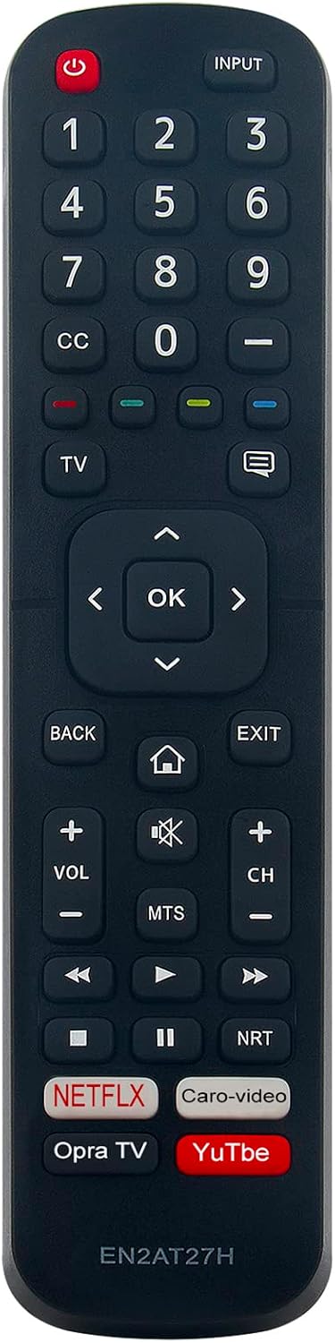 EN2AT27H Replacement Remote Control for Hisense H5 Series H5F1 VIDAA U2.5 HD TV - Image 2