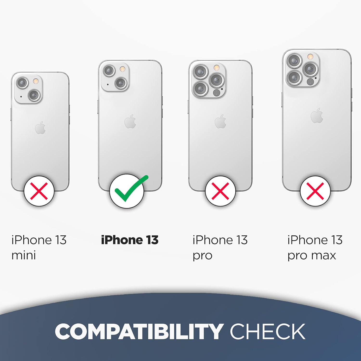 For iPhone 13 Protective Heavy Duty Case w Screen Protector - Image 2