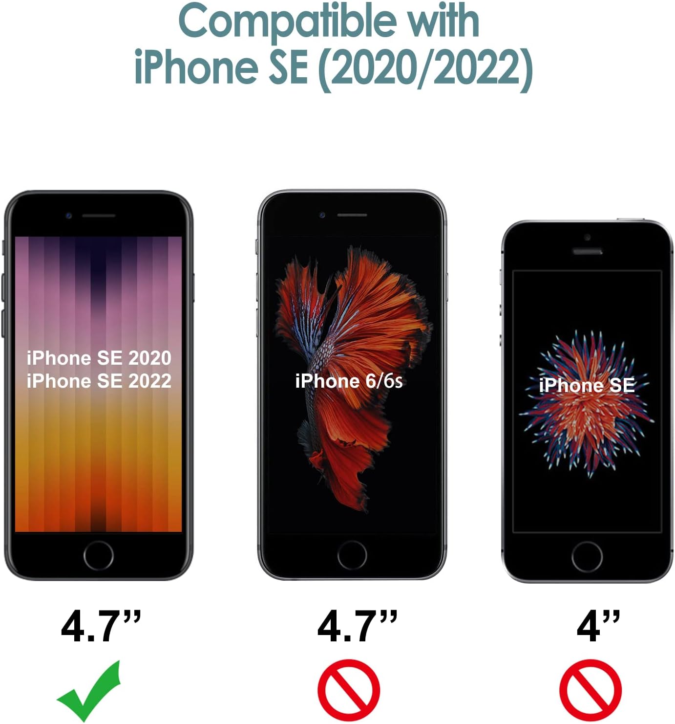 For iPhone SE 3/2 (2022/2020 Edition), 4.7-Inch, Protective Silicone - Black - Image 2