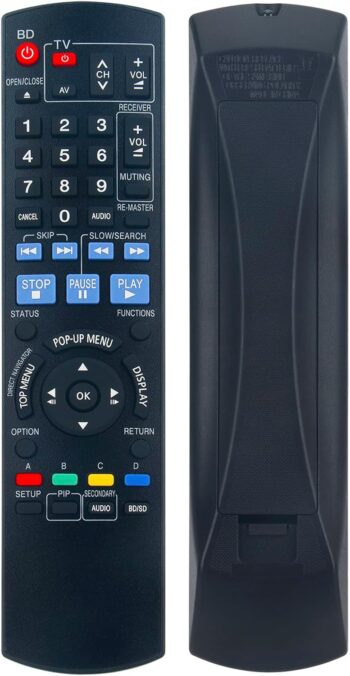 Replacement Remote Control Panasonic Blu-ray Disc Player DMP-BD55