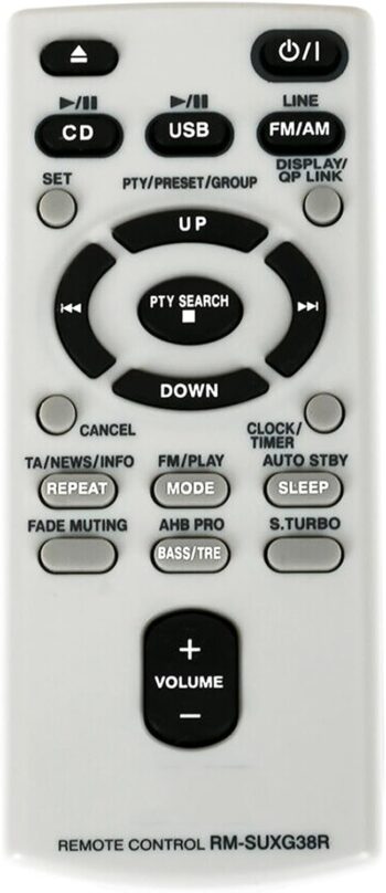 Replacement Remote sub RM-SUXN1R Remote Compatible with JVC Stereo