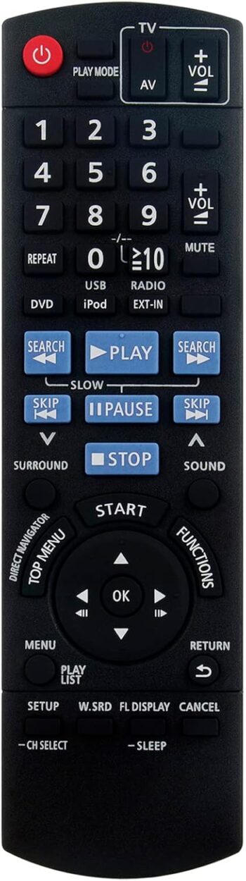 Replacement IR Remote for Panasonic DVD Home Theater Sound System